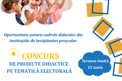 Concurs pentru cadrele didactice din instituțiile de învățământ preșcolar