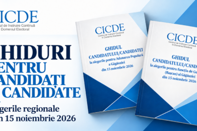CICDE a elaborat două ghiduri pentru candidații și candidatele la alegerile regionale din 15 noiembrie 2026
